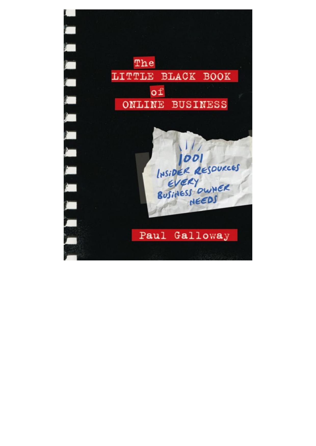 The Little Black Book of Online Business