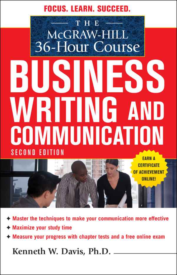 The McGraw-Hill 36-Hour Course in Business Writing and Communication, Second Edition (McGraw-Hill 36-Hour Courses)