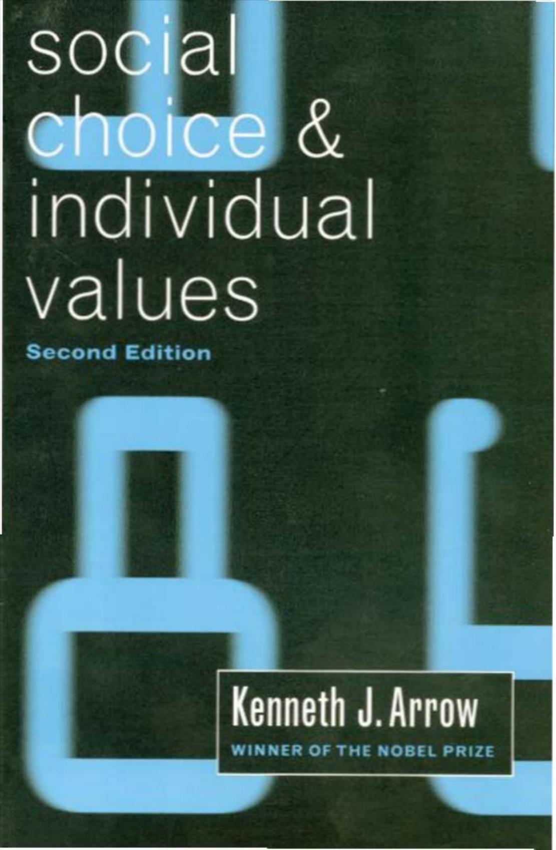 Social Choice & Individual Values