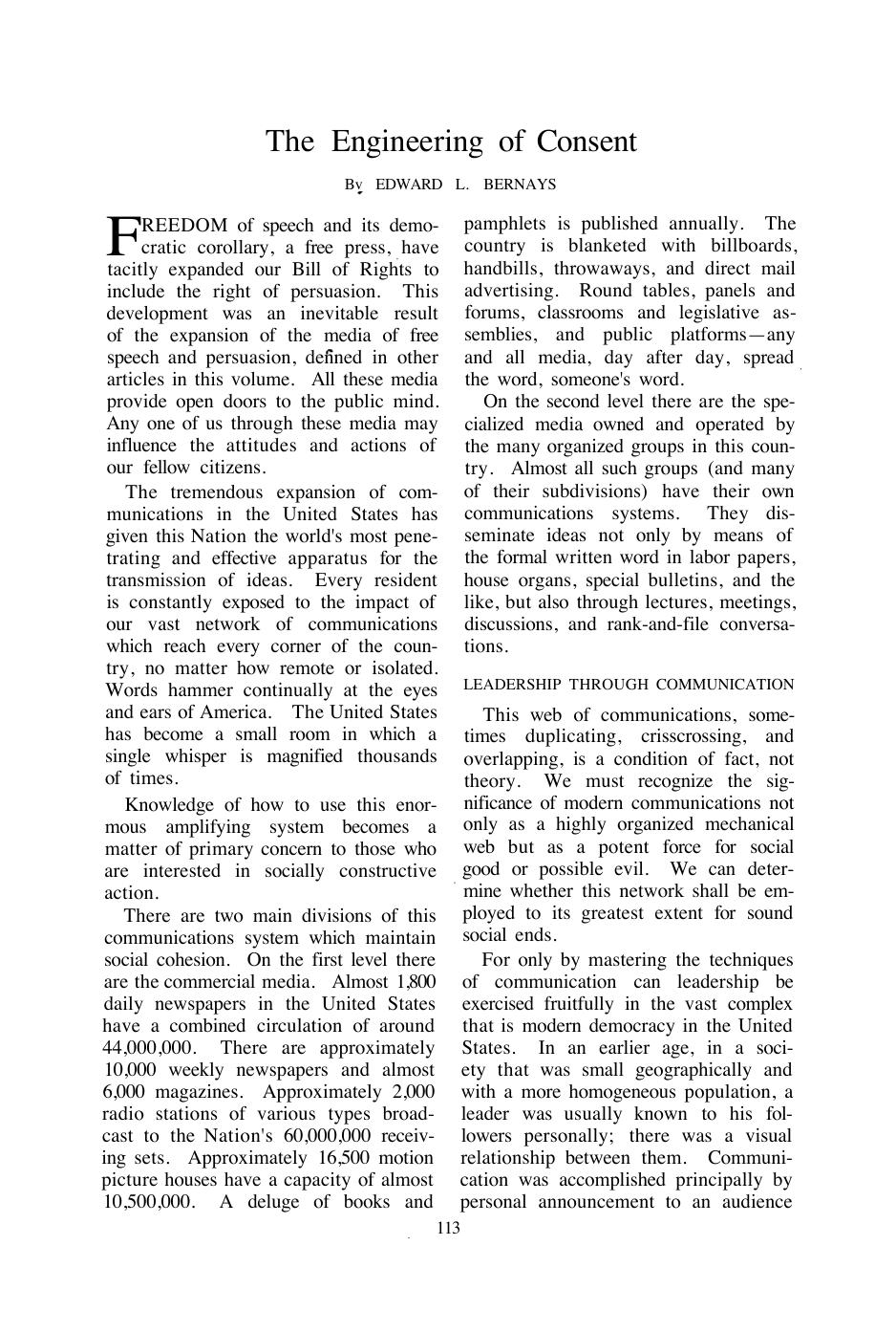 The Engineering of Consent