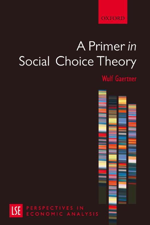 A Primer in Social Choice Theory
