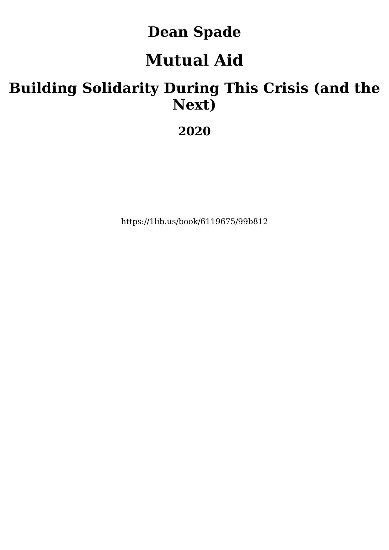 Mutual Aid