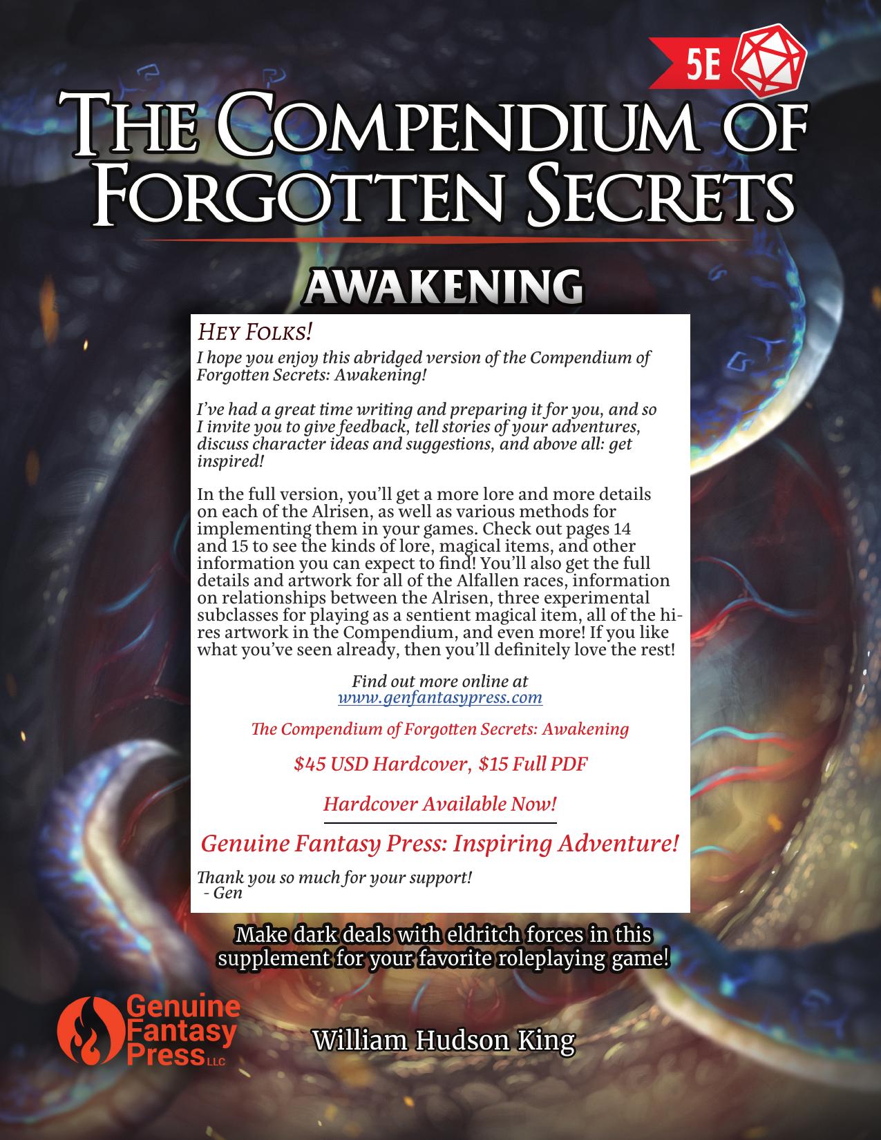 The Compendium of Forgotten Secrets