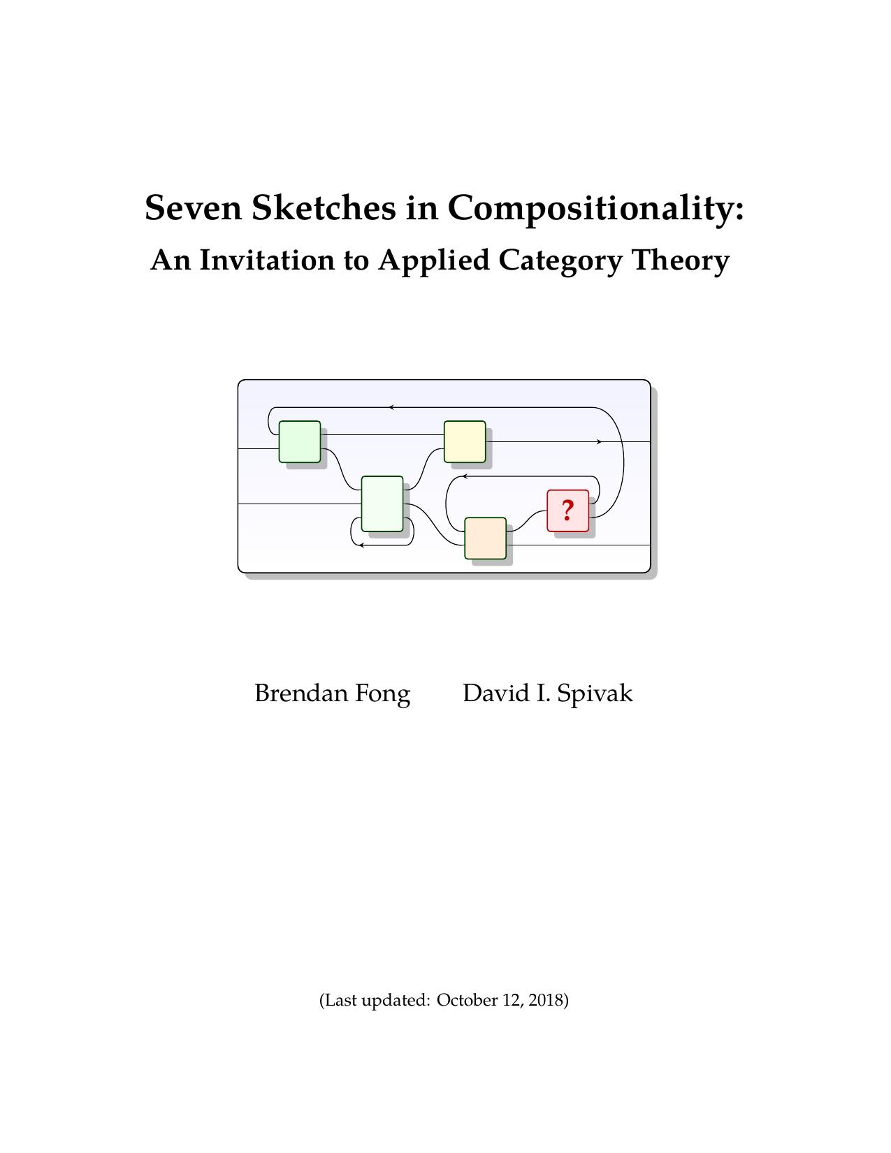 Seven Sketches in Compositionality: An Invitation to Applied Category Theory
