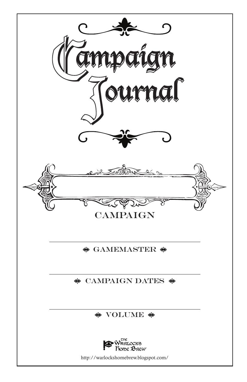 Campaign Journal