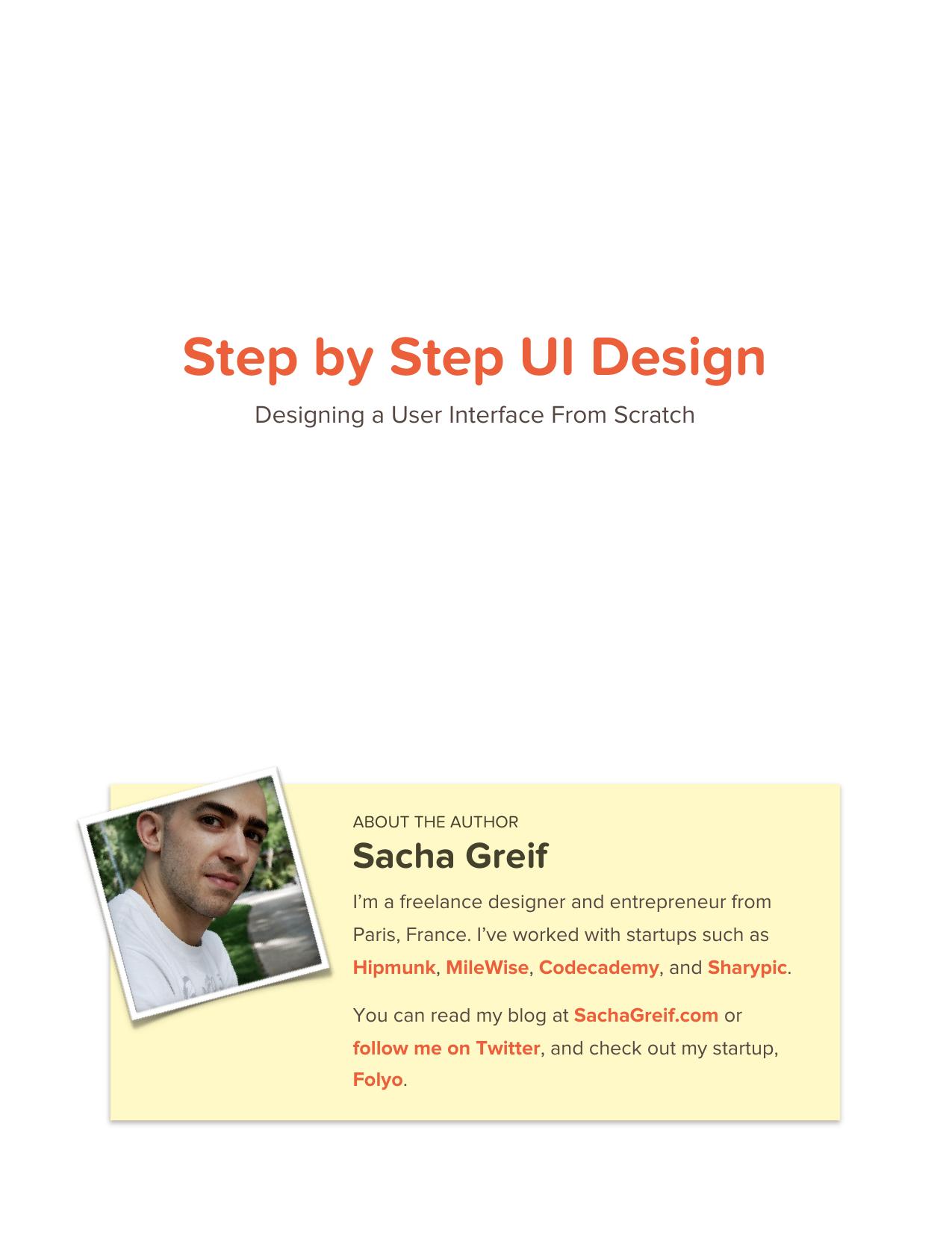 Step By Step UI Design