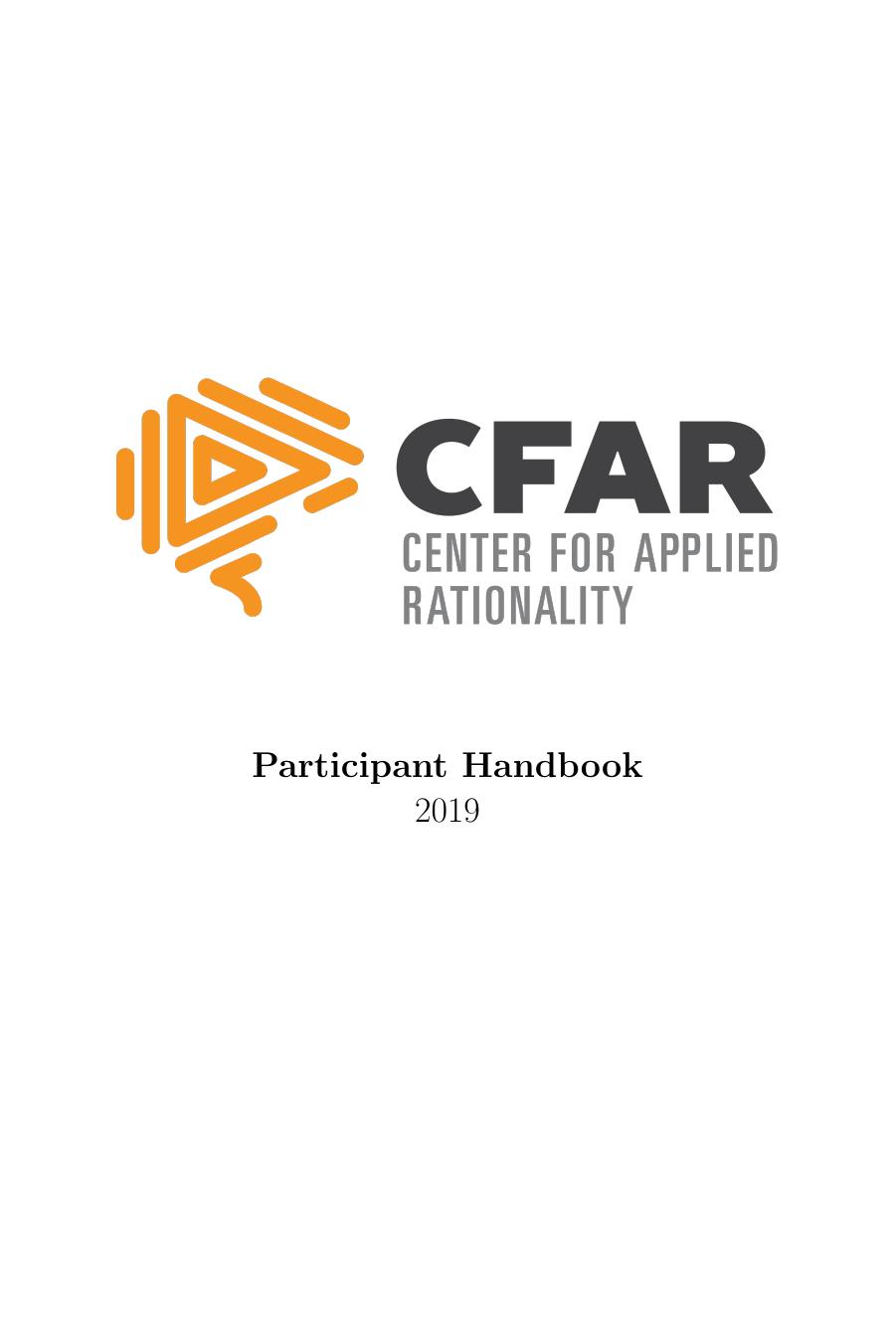 CFAR Participant Handbook
